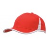 Cap - mod. 4004:Red, Polyester, White